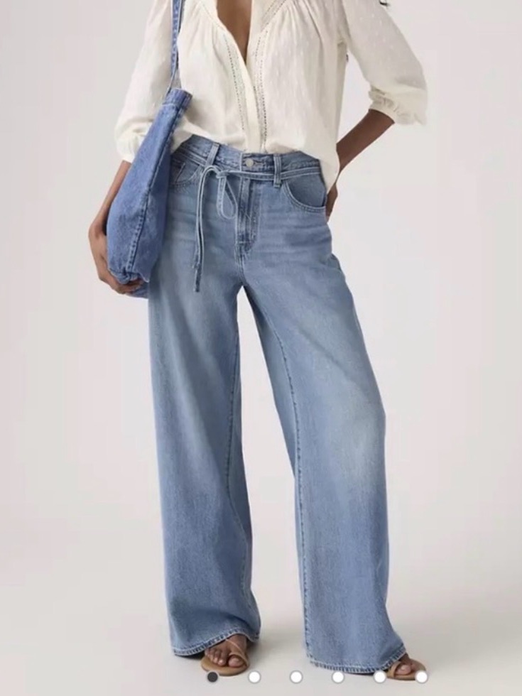 Levi’s Xl Straight Classic Blue Wide-Leg Women Premium Jeans